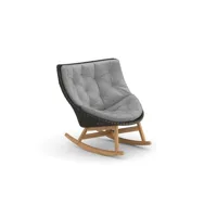 fauteuil à bascule mbrace - natura ash - avec revêtement rembourré - arabica