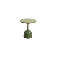 table basse glaze petite - pierre de lave vert - olive