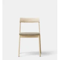 chaise rembourrée blueprint - chêne, huilé blanc