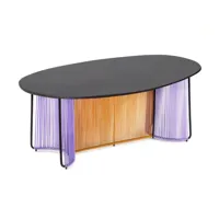 table de salle à manger cartagenas - violet / miel/ noir