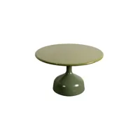 table basse glaze grande - pierre de lave vert - olive