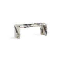 table d'appoint plinth bridge - marbre calacatta viola
