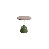 table basse glaze petite - pierre de lave taupe - olive