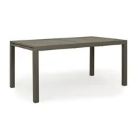 table de jardin extensible 160 à 240 cm elen aluminium