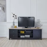 meuble tv en acajou et teck massif 180 cm londres