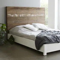 lit en bois recyclé massif 160 cm atlantic