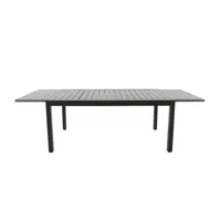 table de jardin montana 2 - gris - 172 à 257x100cm