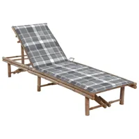 transat chaise longue bain de soleil lit de jardin terrasse meuble d'extérieur avec coussin bambou 02_0012292