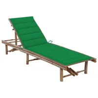 transat chaise longue bain de soleil lit de jardin terrasse meuble d'extérieur avec coussin bambou 02_0012297