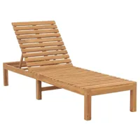transat chaise longue bain de soleil lit de jardin terrasse meuble d'extérieur bois de teck solide 02_0012714