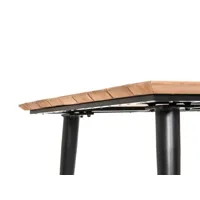 table de jardin rectangulaire en bois teck comores - 4 places - jardiline