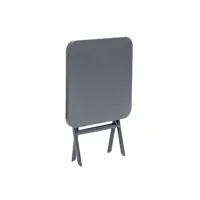 table d'appoint carrée pliante greensboro graphite - 40 x 40 cm