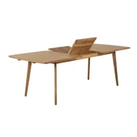 table de jardin salma extensible en bois d'acacia 180/230 cm