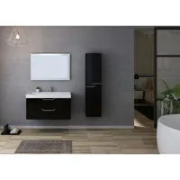meuble de salle de bain calabro 1000 noir