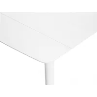table de jardin rectangulaire en aluminium blanc corfou avec 4 chaises malte - 4 places - jardiline