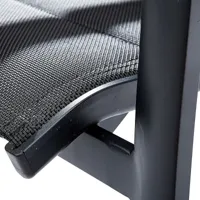 fauteuil modulo structure aluminium coloris noir wilsa garden