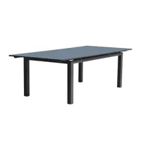 table de jardin 12 places en aluminium gris anthracite - miami