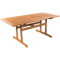 table de jardin "osaka" - 180 x 90 cm - bois naturel