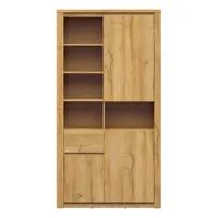 bibliothèque 3 portes 1 tiroir ada bois