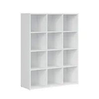 bibliothèque 12 cases ewen blanc