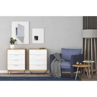 commode scandinave pieds finition rose gold fyn