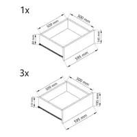 cleo - commode de chambre 4 tiroirs - dimensions 60x35x95 cm - meuble de rangement - sonoma