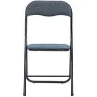 chaise pliante tweed noir