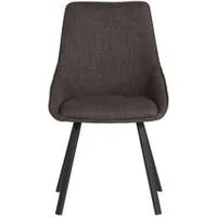 chaise tissu baxter gris