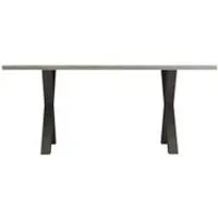 table l.170 cm pieds en x baxter imitation chêne/ gris