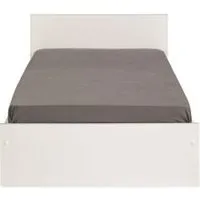 lit 90x190/200 cm snoop  blanc avec rangements