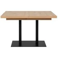 table l.120/172 1 allonge quadrato imitation chêne/noir