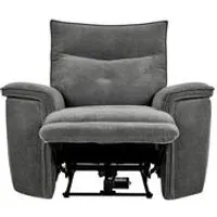fauteuil relax 2 moteurs adam tissu gris foncé