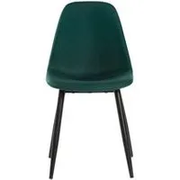 chaise lynette 2 verte/pieds noir