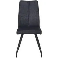 chaise esther bi-color noir nuit/marron