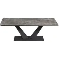 table basse rectangulaire tonica céramique/ anthracite noir