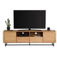 long meuble tv l.180 imitation time  chêne woods