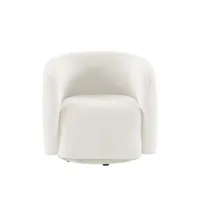 fauteuil fixe niels tissu blanc