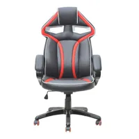 fauteuil de bureau prime 2 noir et rouge