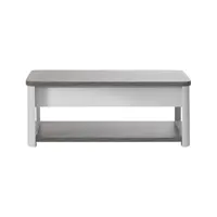 table basse pesaro imitation chêne/gris