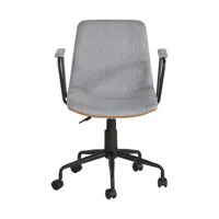 fauteuil de bureau lilio marron et gris