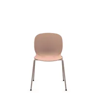 chaise empilable coque polypropilène et pieds métal noor 6050 profim