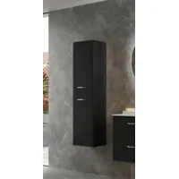 colonne de salle de bains à suspendre cygnus bath teha h. 140 cm noir mat