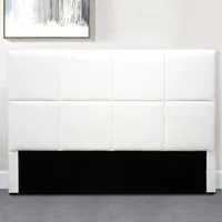 tête de lit design alexi - meubler design - blanc - contemporain - carré tapissier - bois