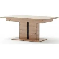 table à manger extensible - table repas en bois coloris chêne sombre - l.180-280 x h.77 x p.100 cm