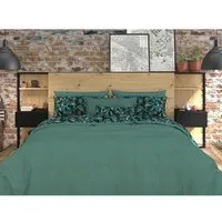 parisot tête de lit avec étagères + chevets intégrés - décor chêne et noir - l 255 x p 36 x h 103 cm - white