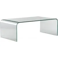 table basse transparente en verre obélia