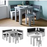 vicco ensemble table et bancs en angle  roman, banc de cuisine, banc en angle, ensemble table et chaises, banc