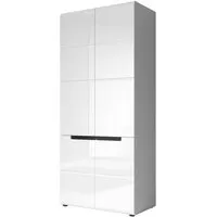 armoire de rangement  collection lucia. meuble design idéal pour votre salle à manger. 91 blanc