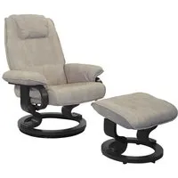 fauteuil de relaxation - tousmesmeubles - excelly n°1 - microfibre - mastic - pivotant