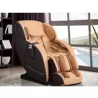 fauteuil massant - vente-unique - neree - système zéro gravité - simili caramel - 6 programmes automatiques